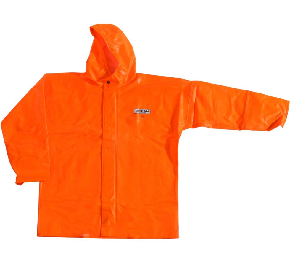 Bright Orange Ocean Classic Jacket Buttoned Up - Sentinel Laboratories Ltd