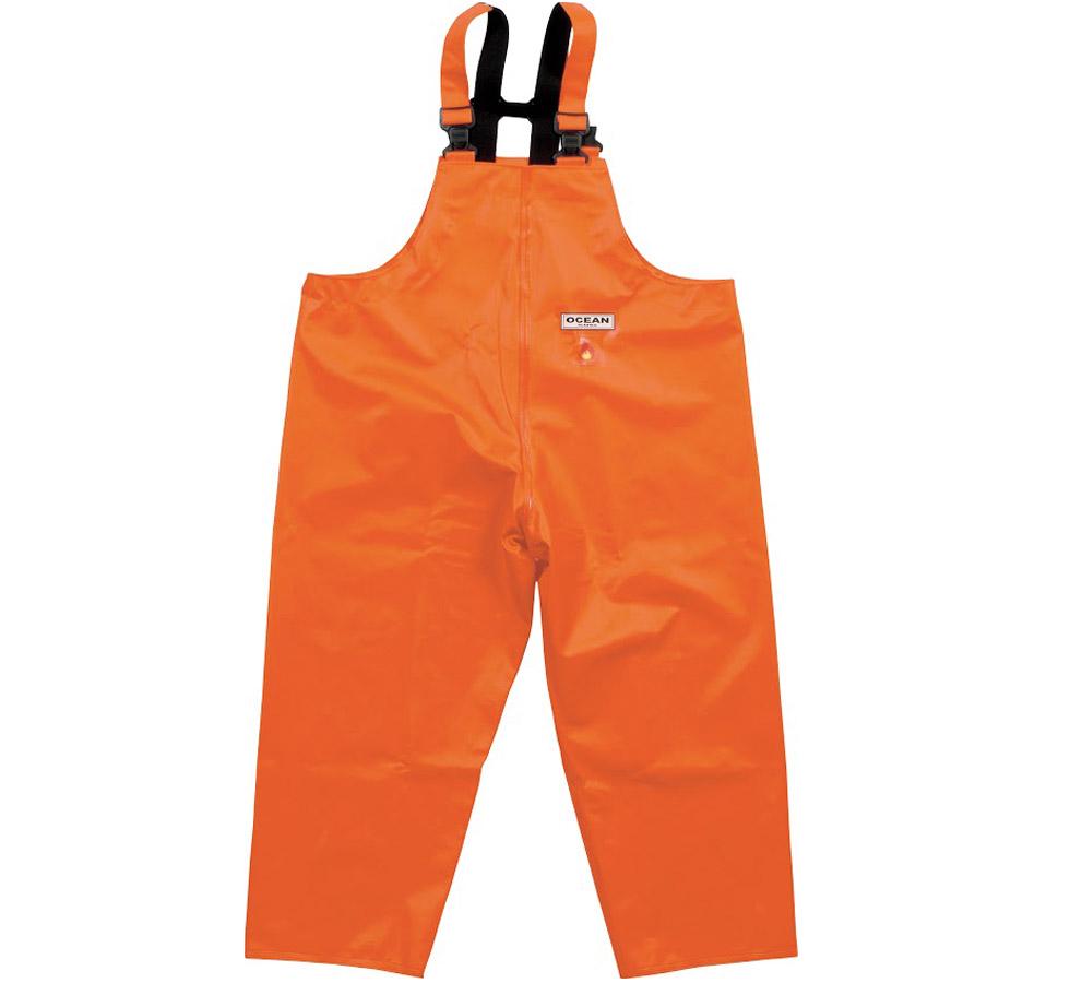 Bright Orange Ocean Hurricane Bib & Brace Trouser with Black Straps - Sentinel Laboratories Ltd