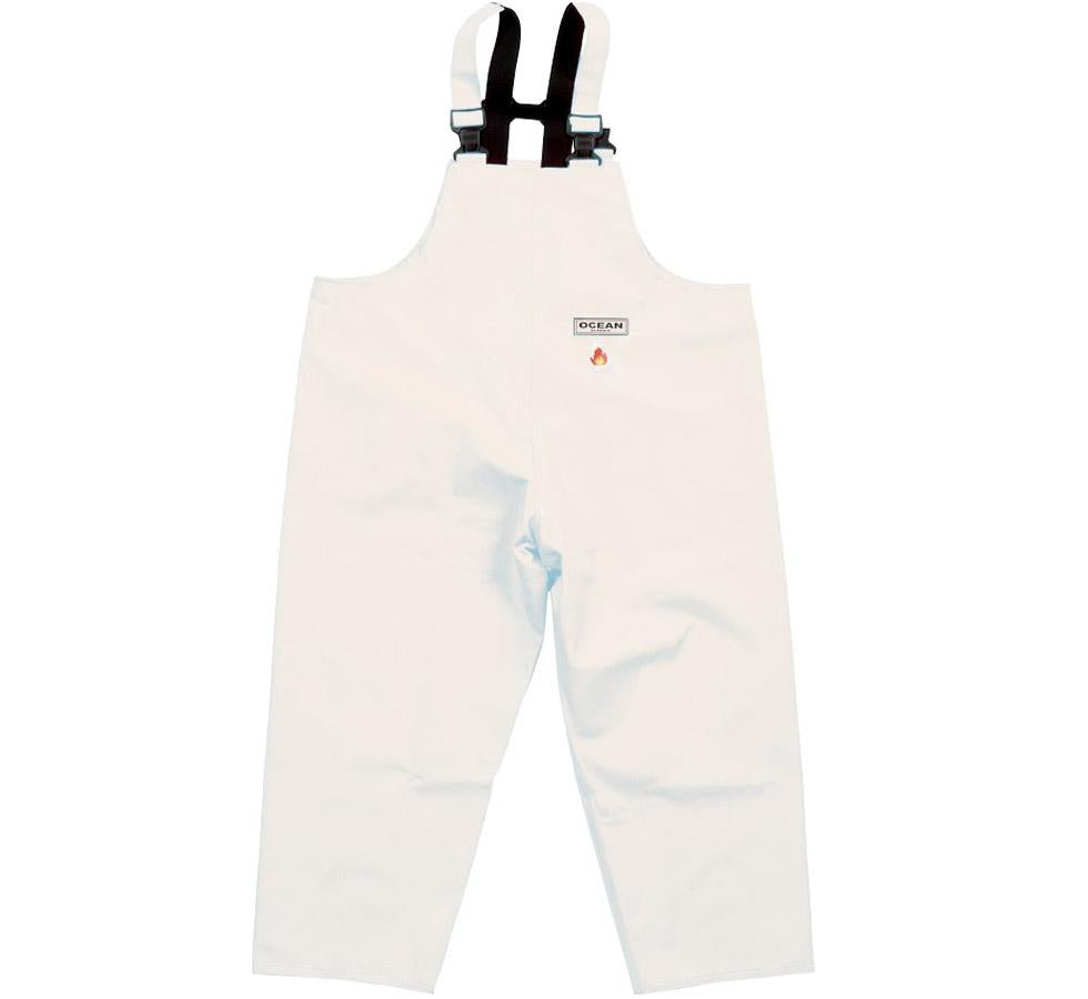 A White Ocean Hurricane Bib & Brace Trouser with Black Braces - Sentinel Laboratories Ltd