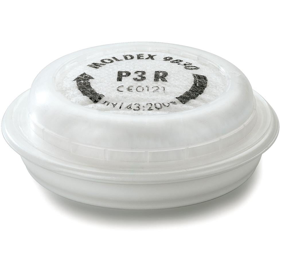 White Moldex 9030 P3 R Particulate Filter Black Text - Sentinel Laboratories Ltd