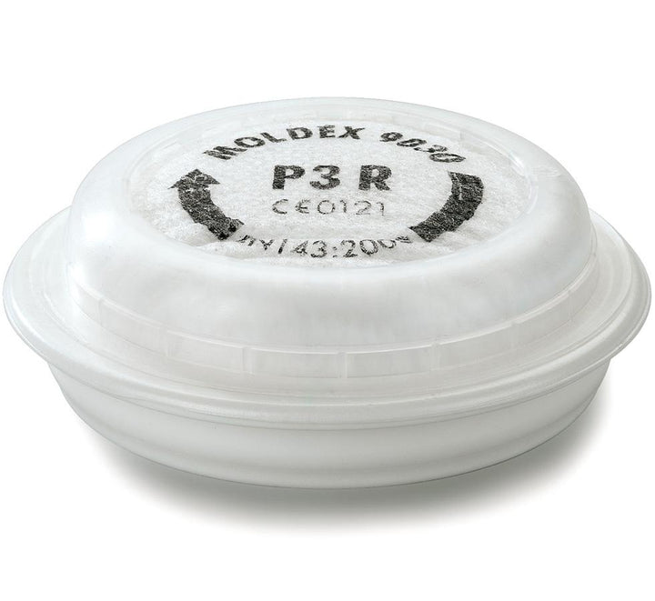White Moldex 9030 P3 R Particulate Filter Black Text - Sentinel Laboratories Ltd