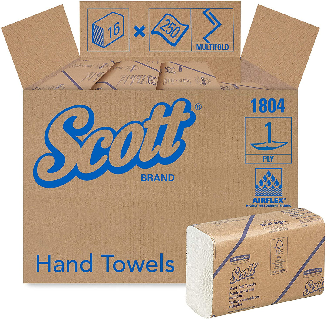 1804 SCOTT Hand Towels,Multifold/Medium - White