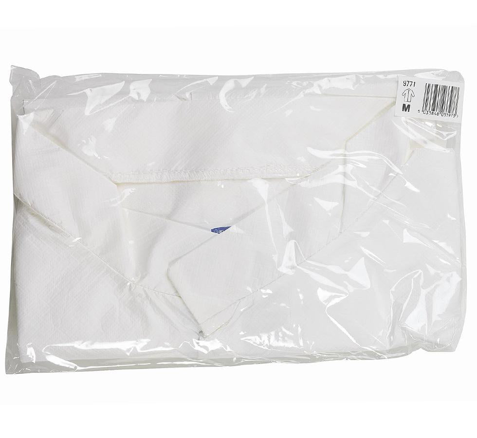 A Single Clear Pack of a White KIMTECH SCIENCE* A7 P+ Lab Coat - Sentinel Laboratories Ltd