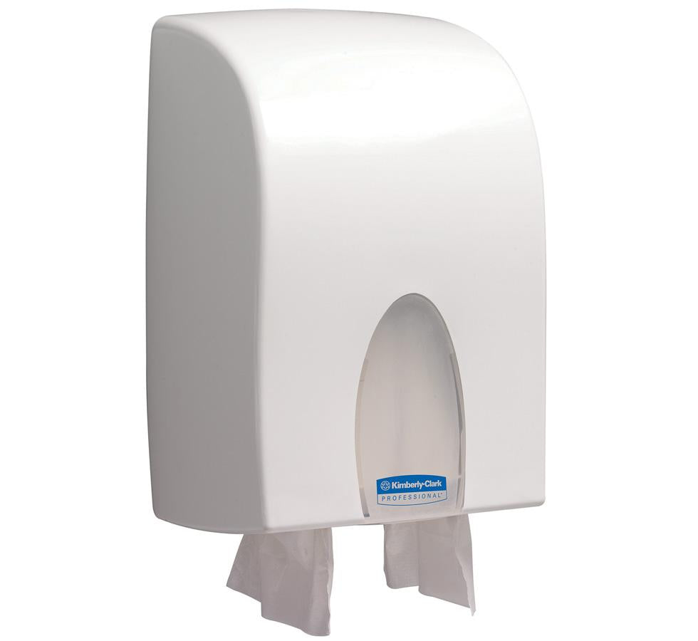 White 9962 KIMBERLY-CLARK PROFESSIONAL* Folded Hand Towel Dispenser, Interleaved - White Roll - Sentinel Laboratories Ltd