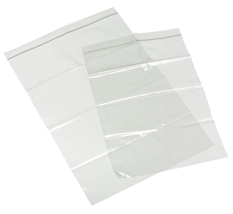 Two Clear Sterile Resealable Bags on White Background - 3" x 7.5" - Sentinel Laboratories Ltd