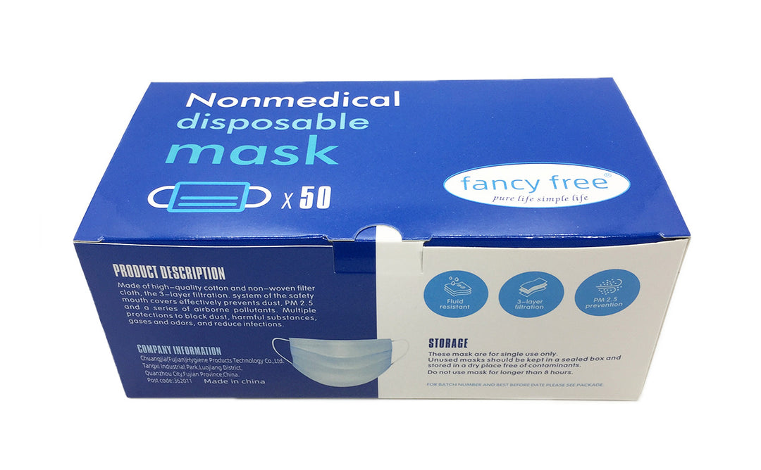Adults Non Medical Disposable Face Masks (Box of 50)