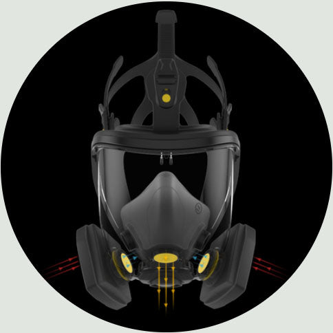 Corpro FFM-1600 Full Face Mask (Pack of 8)