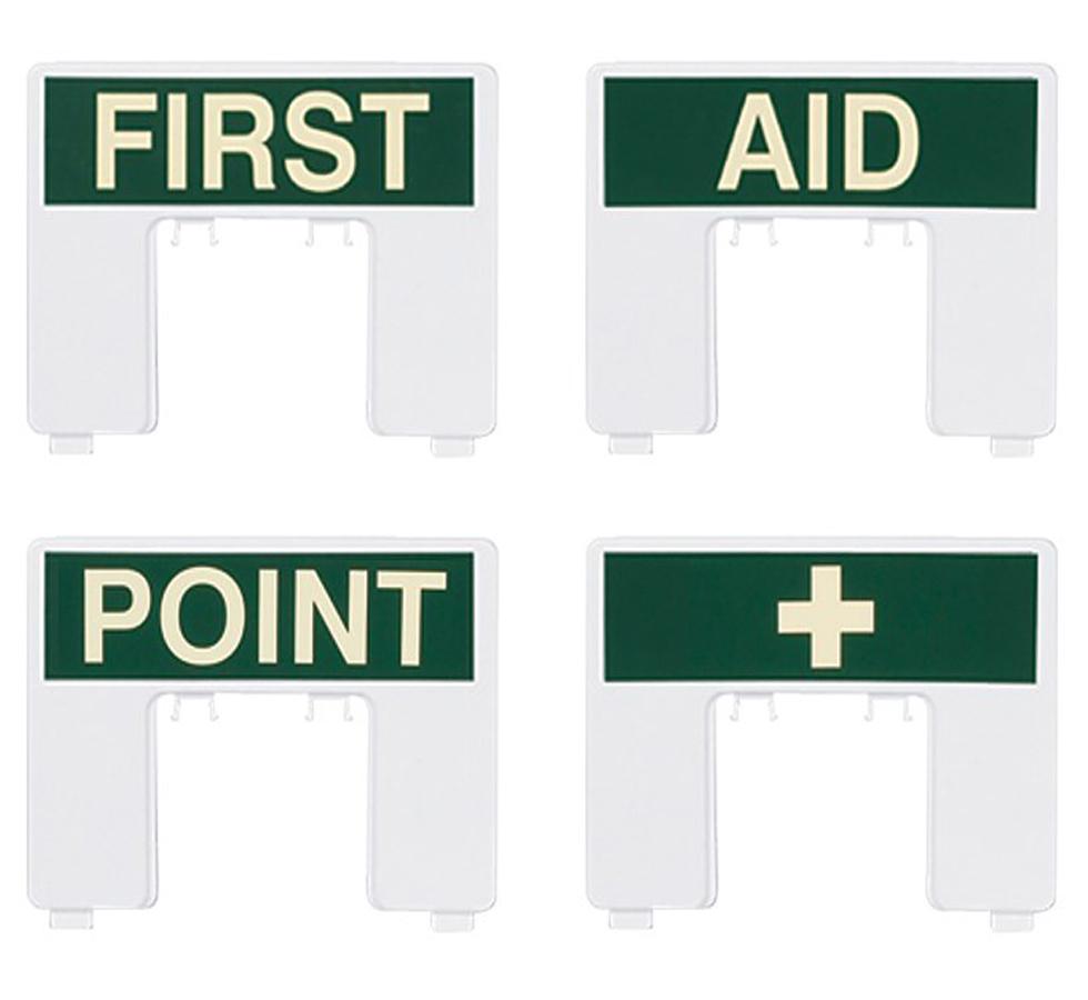 White and Green Bracket Headers for Small & Medium First Aid Kits - Sentinel Laboratories Ltd
