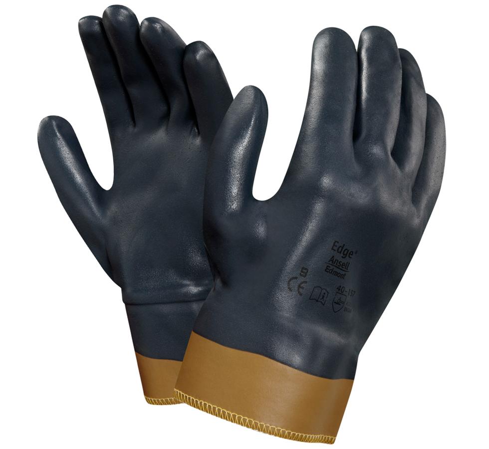 A Pair of Charcoal Grey and Tan Cuffs EDGE® 40-157 Gloves - Sentinel Laboratories Ltd