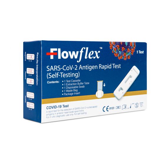 A Flowflex Covid-19 Antigen Test Kit