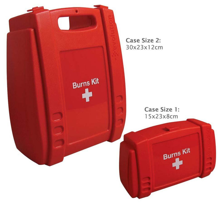 Small and Large Red Evolution Water-Jel® Burns Kits - Sentinel Laboratories Ltd