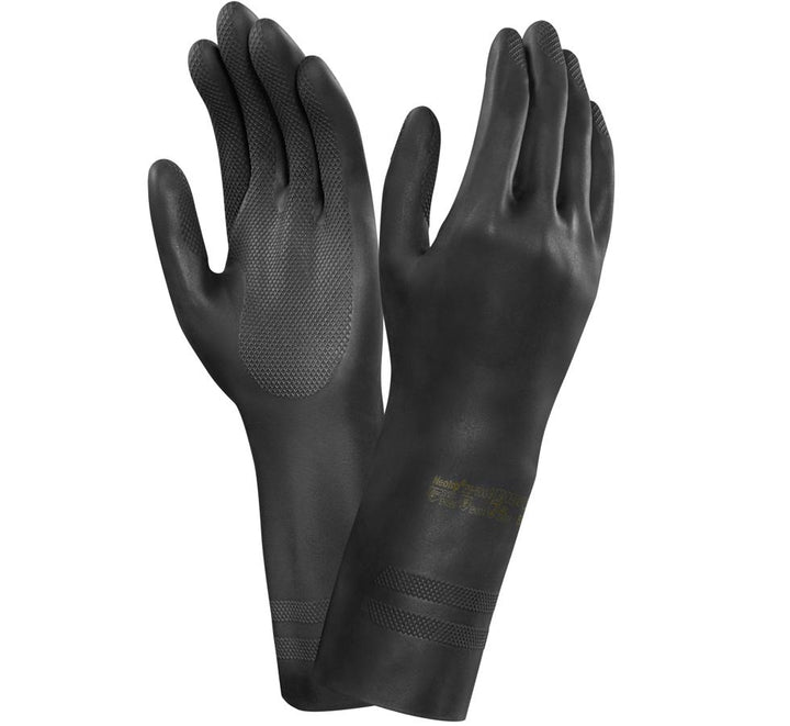 A Pair of Matte Black NEOTOP® 29-500 Long Length Cuff Gloves - Sentinel Laboratories Ltd