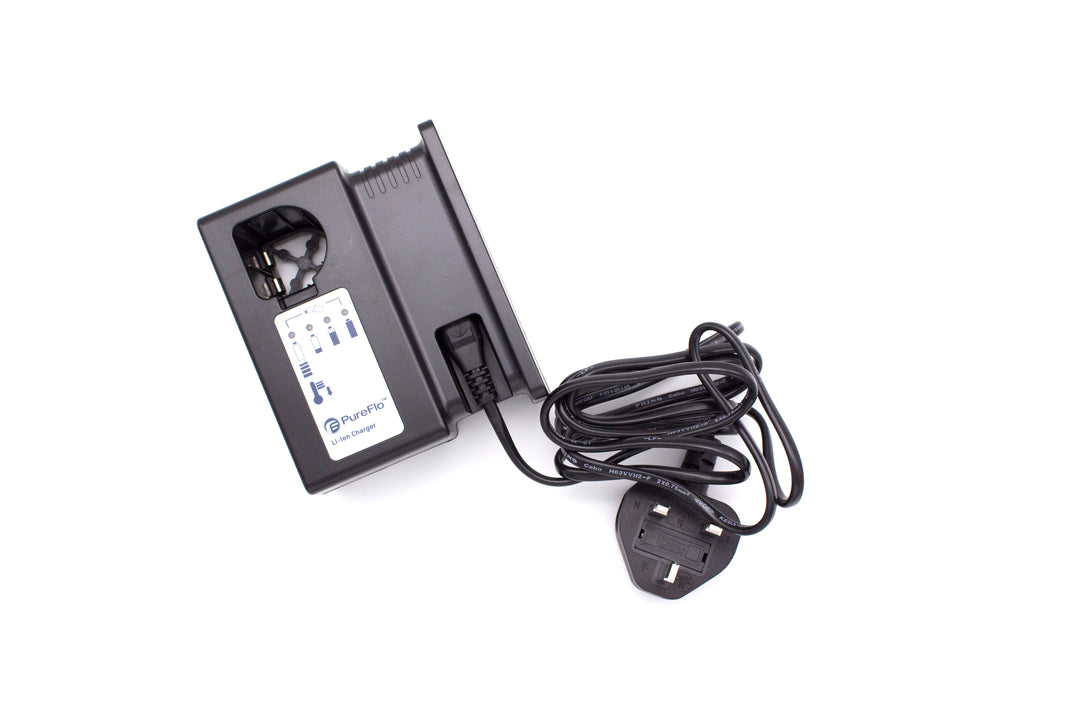 A Black PureFlo PF3000-03-048 PureFlo 3000 UK Battery Charger
