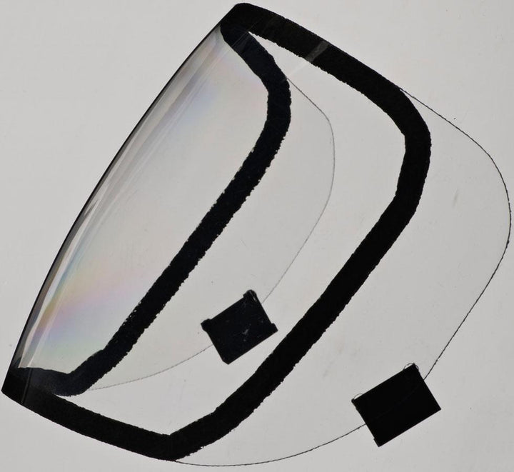 Clear PureFlo™ ESM Respirator Visor Protectors - Black Pad Lining - Sentinel Laboratories Ltd