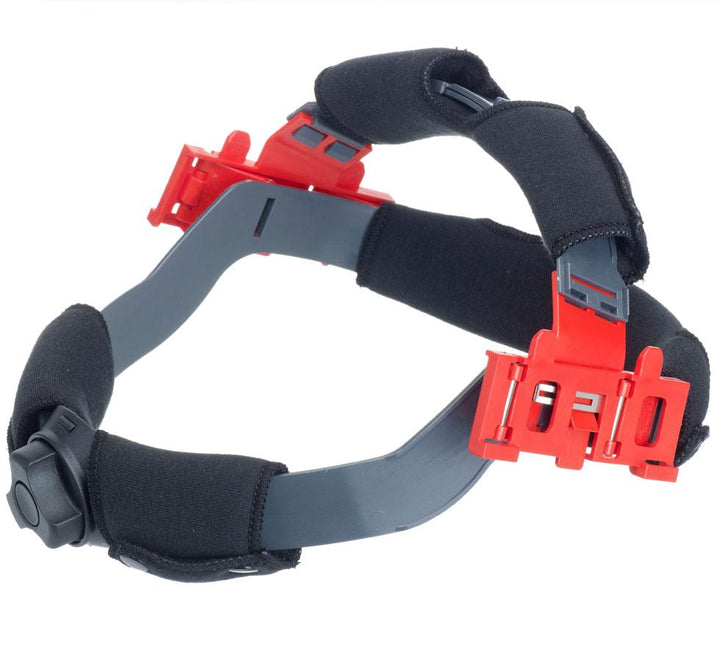 Black, Grey and Red PureFlo™ ESM Respirator Quick Release Headband Assembly - Sentinel Laboratories Ltd