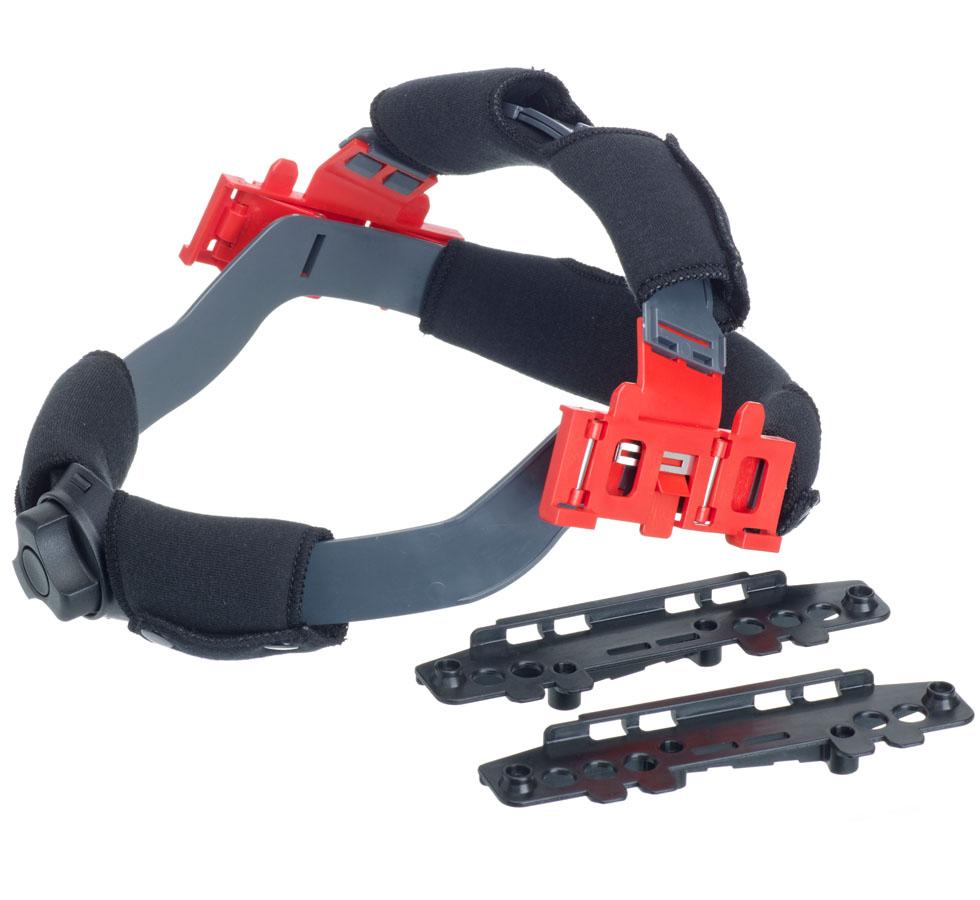 Black, Grey and Red PureFlo™ ESM Respirator  Quick Release Headband Assembly Upgrade Kit - Sentinel Laboratories Ltd