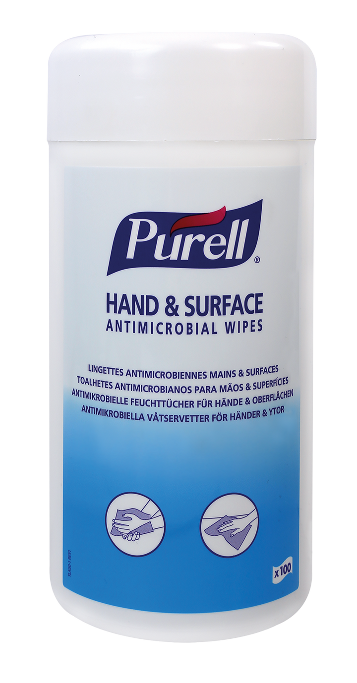 92100-12 PURELL® Hand & Surface Antimicrobial Wipes x100