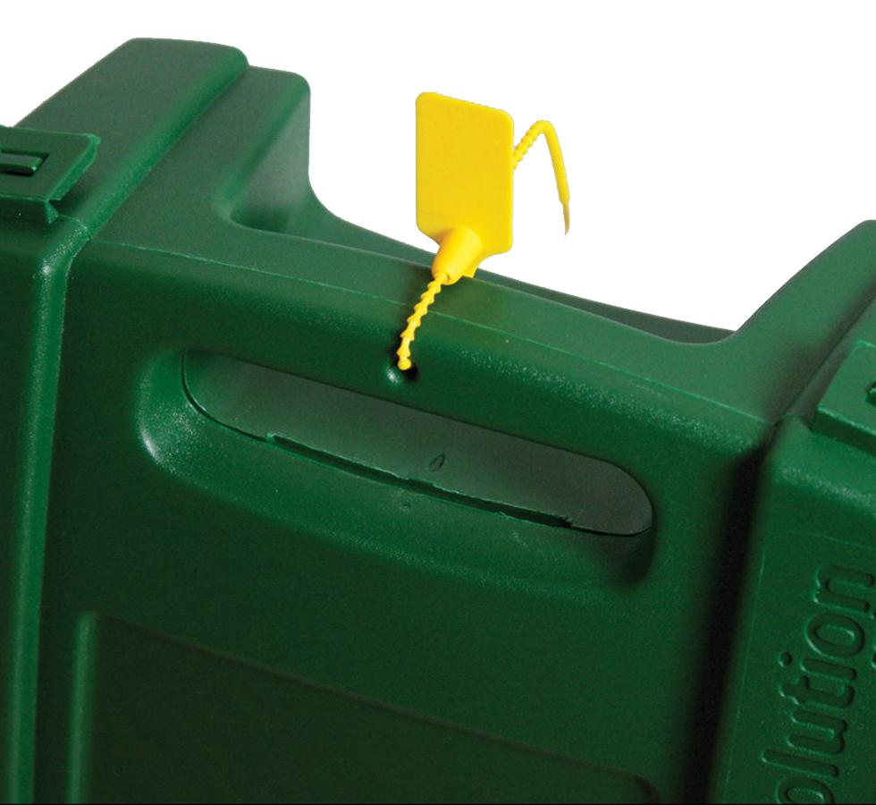 Green Tamper Proof Studs - Used on Green First Aid Kit Handle - Sentinel Laboratories Ltd