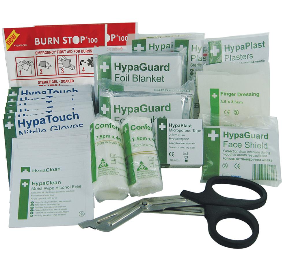 HypaGuard Green and White Design Workplace First Aid Kit Upgrade Pack Refill - Sentinel Laboratories Ltd