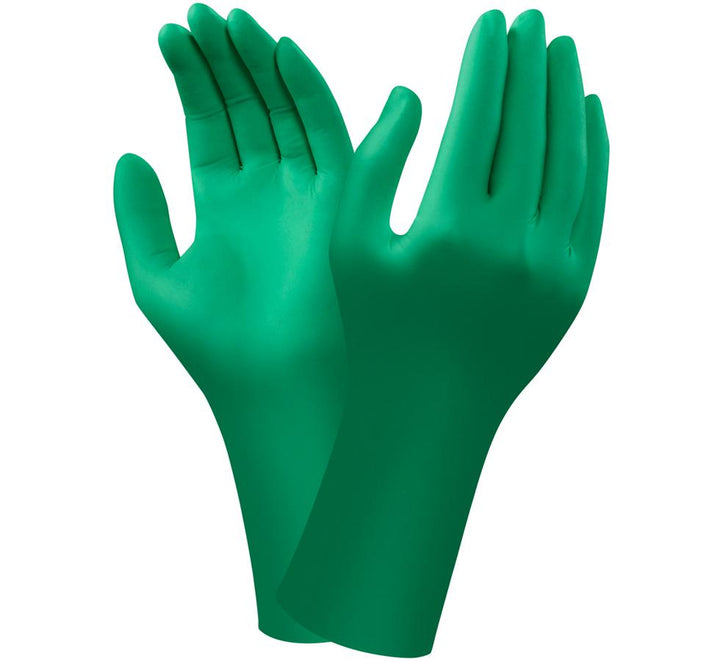 Pair of Green TOUCH N TUFF® DERMASHIELD® 73-701 Gloves - Sentinel Laboratories Ltd