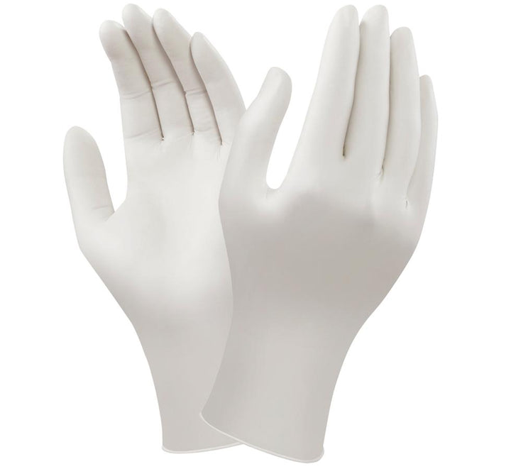A Pair of White VERSATOUCH® 92-205 Nitrile Gloves - Sentinel Laboratories Ltd