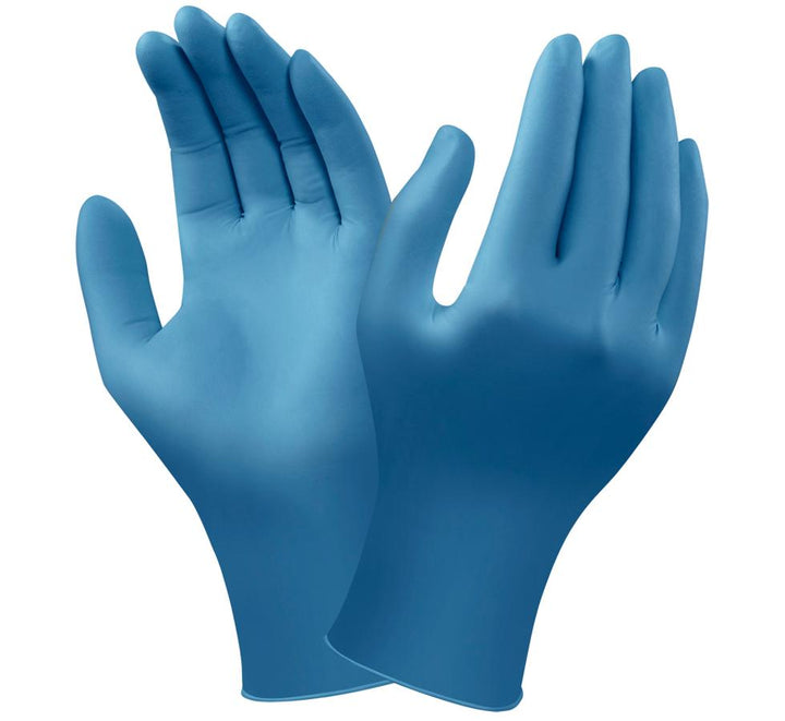 A Pair of Blue VERSATOUCH® 92-465 Nitrile Gloves - Sentinel Laboratories Ltd