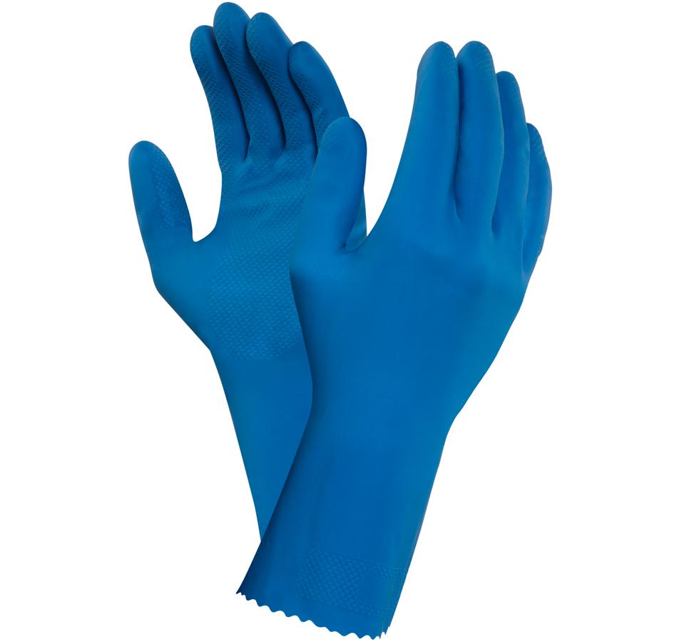 Pair of Dark Blue AlphaTec® 87-315 (previously proFood®) Gloves - Long Cuff - Sentinel Laboratories Ltd